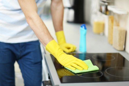 Cleaning and protecting household fabrics from stains